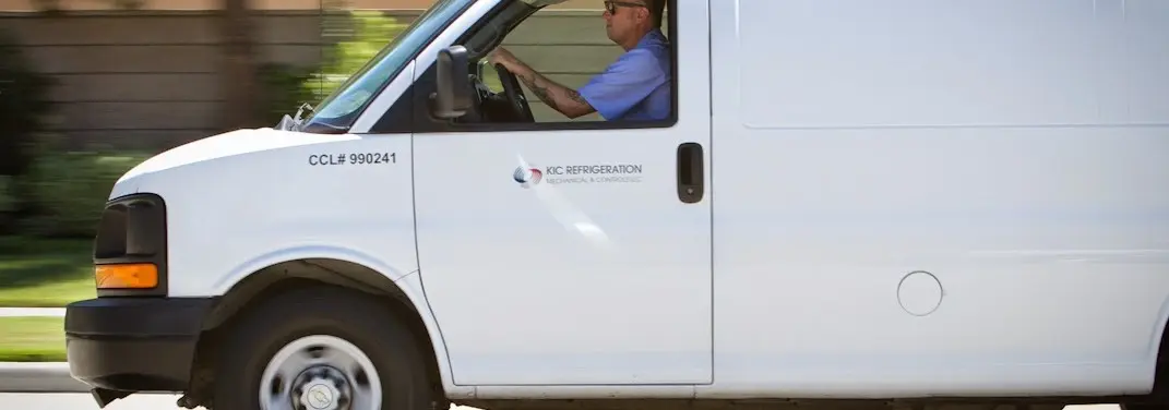 KIC Refrigeration service vehicle serving Lodi area